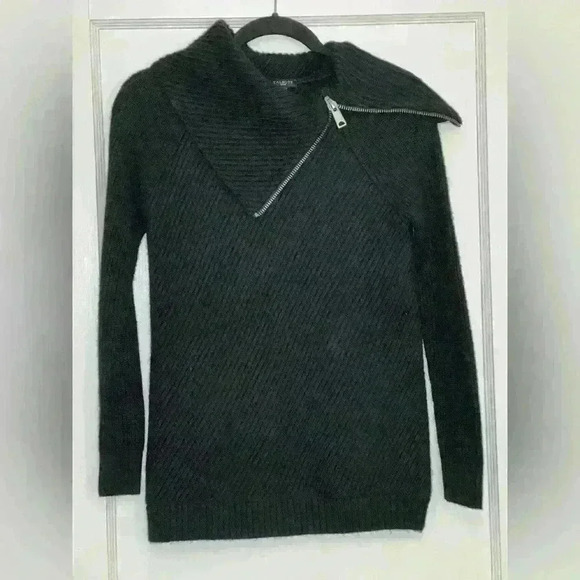 Talbots Split Neck Cotton Blend Sweater Small - Picture 4 of 6